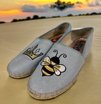 Sam Edelman Circus Womens Shoes Leni Queen Bee Embroidered Espadrille Sz... - $25.01