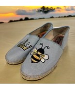 Sam Edelman Circus Womens Shoes Leni Queen Bee Embroidered Espadrille Sz... - $34.20 CAD
