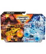 Monster Jam Fire and Ice Monster Trucks, 2 Pack, Whiplash vs Dragonoid, ... - $32.00 CAD