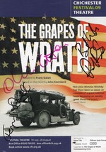 The grapes of wrath oliver cotton paul barnhill 3x hand signed theatre flyer 30908 p thumb200