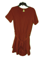 Brown Polyester Pull Over Dress Medium Women New - £12.64 GBP