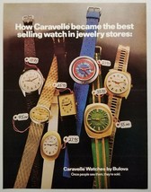 1972 Print Ad Caravelle Wrist Watch by Bulova Mens &amp; Ladies Wrist Watches - $10.51