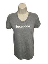 Facebook Womens Small Gray TShirt - £11.84 GBP