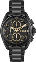 Hugo Boss Volane HB1513950 Cronografo Da Uomo Quadrante Nero 2 Anni Di... - £105.05 GBP