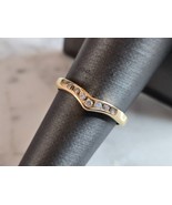 Womens Vintage Estate 14K Yellow Gold Diamond Ring 2.8g E7194 - $346.50