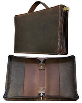 BIBLE CASE - Stitched Full Grain Leather Zippered Book Holder - $149.97