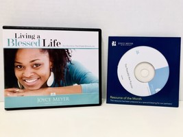 Joyce Meyer Living A Blessed Life 4 CD Set + Bonus CD The Peaceful Are P... - $9.95