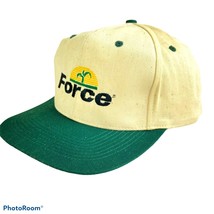 FORCE Seed Corn Agriculture Cap Hat Farmer Snapback Never Worn Vintage Tan - $12.99