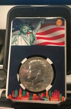 1965  Brilliant circulated Kennedy Silver Half Dollar In Flag Display Case - £19.60 GBP