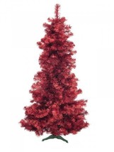 EUROPALMS Fit Tree Futura, Red Metallic, 82 11/16in - £122.52 GBP