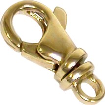 14K Gold Designer Lobster Swivel Jewelry Clasp 12mm - £45.94 GBP