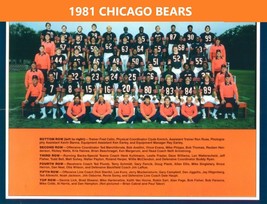 1981 CHICAGO BEARS 8X10 TEAM PHOTO FOOTBALL PICTURE NFL - £3.88 GBP