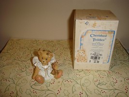 Cherished Teddies Angel W/Bell Christmas Ornament - $11.49