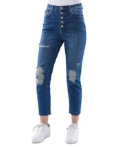 Vanilla Star Juniors Button Front Mom Jeans Color Thurston Color 13 - £39.11 GBP