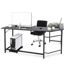 66&quot; L-Shaped Desk Corner Computer Gaming Laptop Table Workstation Home O... - $124.99