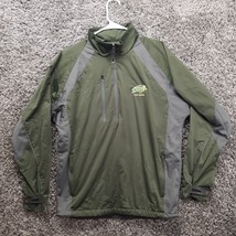 NDSU Bison Track Jacket Adult Medium Green Pullover 1/2 Zip Athletic Tea... - $15.05