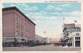 Billings Montana MT Twenty-Eighth Street 1932 Nevada MO Postcard C53 - £2.34 GBP