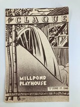 1940 The Claque Millpond Playhouse The Front Page by Richard Brooks - $14.20