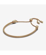 14k Gold-plated Moments Studded Chain Slider Bracelet 563090C00-2 - $40.88 CAD
