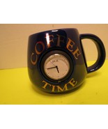 J.C. Enterprises Time Mug Coffee Time Mug Tea Mug Blue Made In Thailand - £12.77 GBP