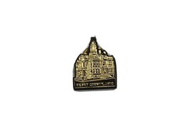 Henry County OH Lapel Pin - Vintage Ohio USA Courthouse Building Souveni... - $5.78