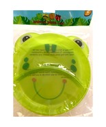 New Angel Of Mine Hard Plastic Green Frog Pack of 2 Kids Divided Plate - £6.16 GBP