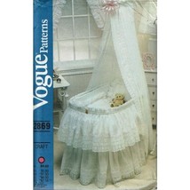 Vogue Sewing Pattern 2869 Nursery Bassinet Skirt Liner Curtain - $7.64