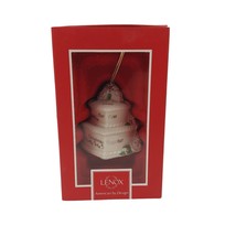 Lenox Our First Christmas Together Cake Christmas Tree Ornament Holiday Decor - £13.45 GBP