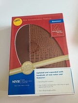 NIV Life Application Study Bible Zondervan 2005 European Leather Alligat... - $34.99