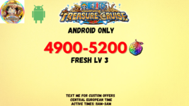 One Piece Treasure Cruise 4900-5200 GEMS ANDROID ONLY Global-show origin... - $36.54