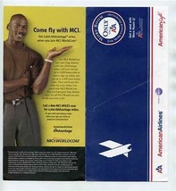 American Airlines Jacket Ticket Michael Jordan MCIWorldcom 2001 - £14.01 GBP