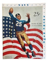 Notre Dame vs Navy October 30 1943 Official Game Program - £152.23 GBP