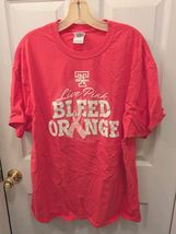 VHTF Tennessee Lady Volunteers Golden Flake Live Pink Bleed Orange Tee XL - $14.95