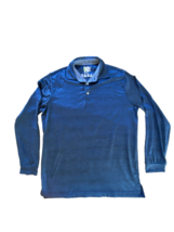 Tailor Byrd Golf Polo Shirt Men’s Large Long Sleeve Blue  SPF 30  Cool Feel - £9.59 GBP