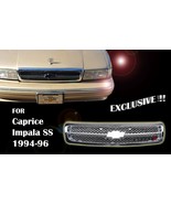 Fit For Chevy Impala SS Caprice 1994-96 Grille Fully Chrome GM1200450 10269614 - $128.69