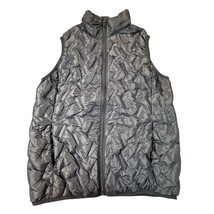 Tangerine Vest Womens Medium Navy Blue Quilted Full Zipper Sleeveless Ou... - $24.99