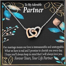 Express Your Love Gifts to My Partner Forever Yours Inseparable Pendant 18k Rose - £42.08 GBP