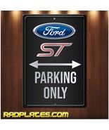 FORD ST Silver on Simulated Black Carbon Fiber Aluminum Parking Sign B 8... - £15.61 GBP