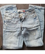 Aeropostale Women&#39;s Chelsea Bootcut Jeans Destroyed Denim Size 00 Regular - £31.47 GBP