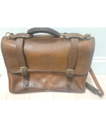 Vintage Jack George Camel Colored  Leather Briefcase - $106.91