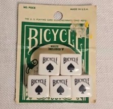 Vintage Bicycle Poker Dice Made in USA NEW In Original Package - $14.30