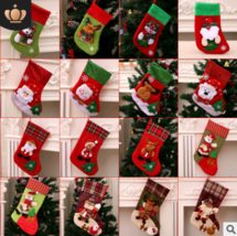 Christmas Decorations Santa Claus Socks Christmas Tree Pendant Christmas Socks G - £8.43 GBP+