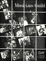 Guild Guitar Musicians 1983 ad w/ Pat Metheny Neal Schon Buddy Guy Glen Tipton - $4.01