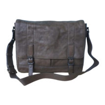 Frye Brown Leather Messenger Bag 1 $599 WORLDWIDE SHIPPING - $395.01