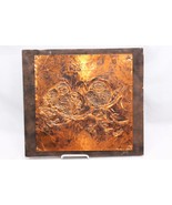 Owl Tin Wall Metal Art 12 x12&quot;  Signed - $26.45