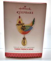 Hallmark Three French Hens 12 Days Of Christmas Ornament 2013 - £5.58 GBP