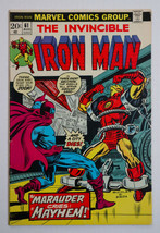 1973 Invincible Iron Man 61 by Marvel Comics 8/73, 1st Series, 20¢ Ironman cover - £22.32 GBP