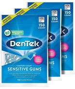 DenTek Comfort Clean Sensitive Gums Floss Picks - 3 Packs - 150 per pack - $14.01