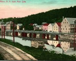 Vtg Postcard  MILTON NH – B. &amp; M. Railroad Station from Maine Side JH Wi... - £11.63 GBP