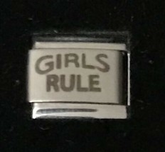 Girls Rule Wholesale Italian Charm Link 9MM K2022BG4 - £9.37 GBP